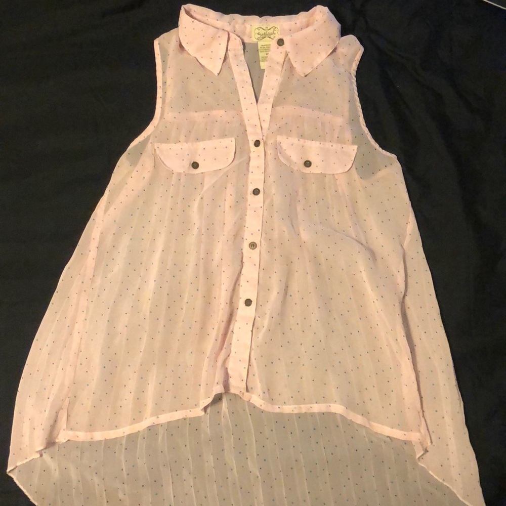Button Up High-Low Tank